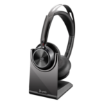 HPPoly Voyager Focus 2 MSTeams Certified USB-C-C Headset +USB-C/A Adapter +Charging Stand